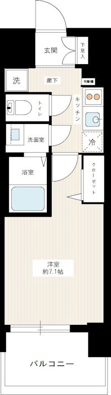 プレサンスジェネ浅草ＷＥＳＴ 間取り図