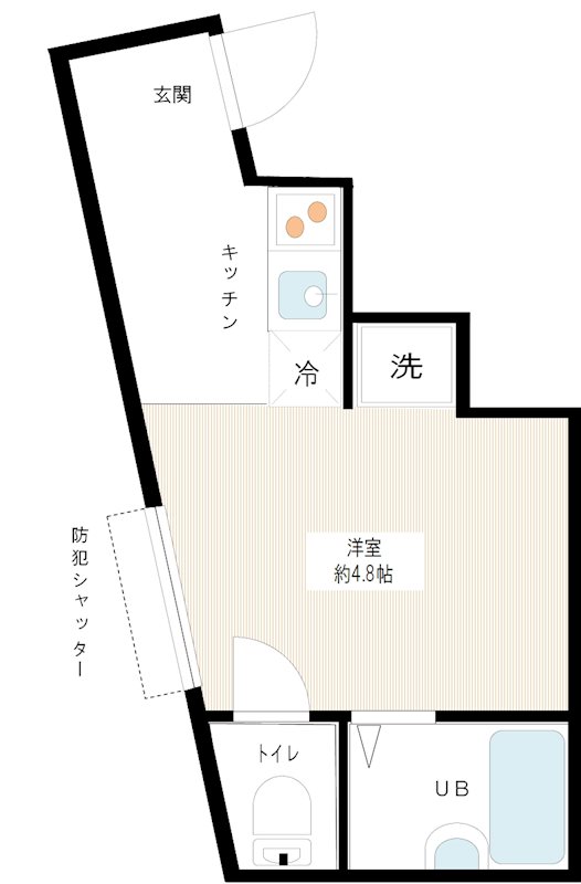 サンガーデン駒込 0102号室 間取り