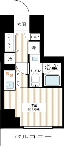 スパシエ横浜アルト 0403号室 間取り