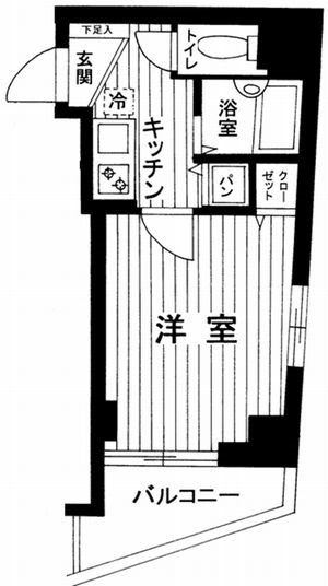 アムス東池袋 0502号室 間取り