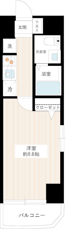 アンベリール板橋本町 0402号室 間取り