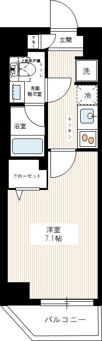 REXZY西川口AZⅢ 0701号室 間取り