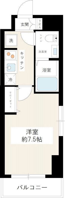 アトラス カーロ浦和常盤弐番館 0301号室 間取り