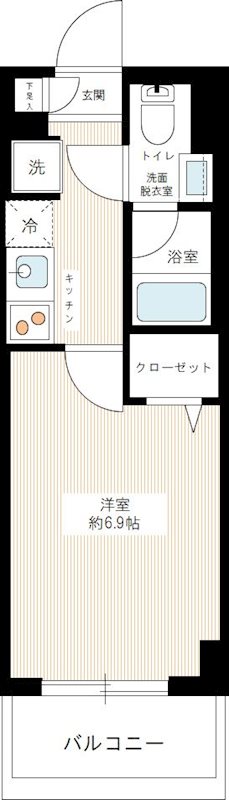 ＲＥＸＺＹ西川口ＡＺⅡ 0702号室 間取り
