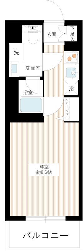 RELUXIA赤羽志茂 0204号室 間取り