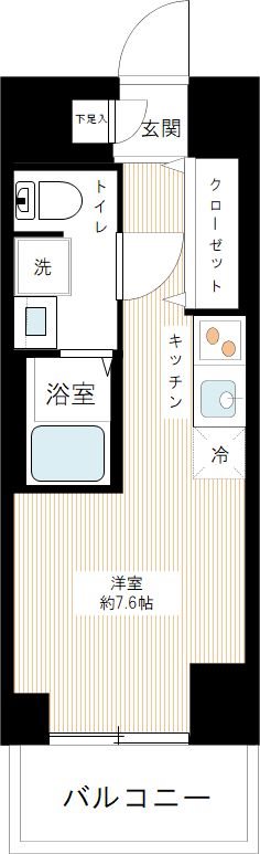 クラリッサ横浜阪東橋 間取り図