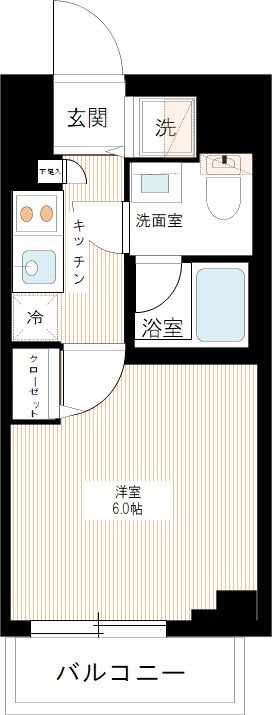 ラヴェニール横浜蒔田 0502号室 間取り