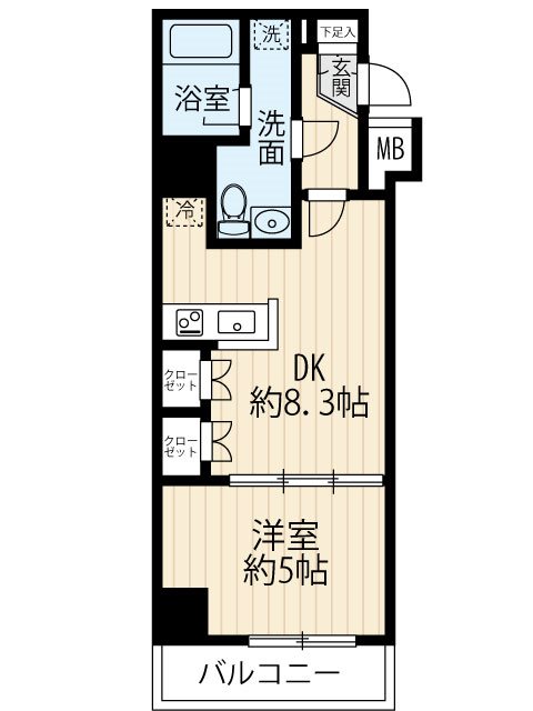 セジョリ大山 0103号室 間取り