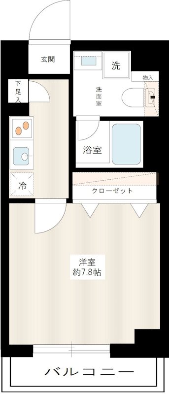 ＡＺＥＳＴ矢口渡 0407号室 間取り