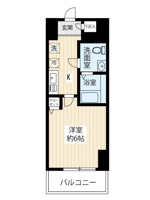 GENOVIA青砥skygarden 1314号室 間取り