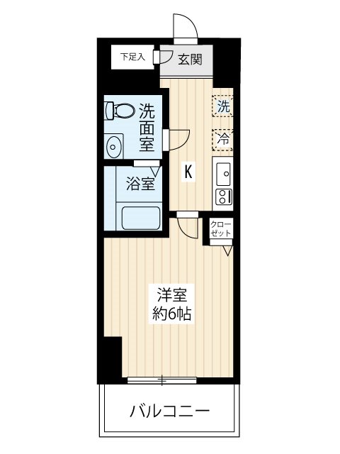ＧＥＮＯＶＩＡ青砥ｓｋｙｇａｒｄｅｎ 0903号室 間取り