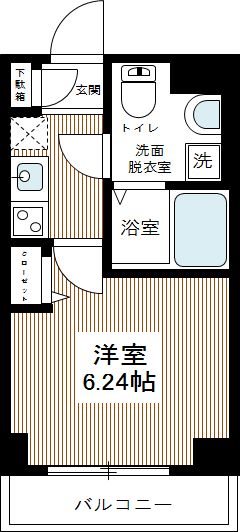 HY's YOKOHAMA LIGARE 0404号室 間取り