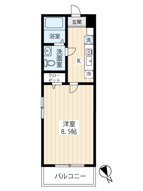 アンベリール吉祥寺ＥＡＳＴ 0201号室 間取り