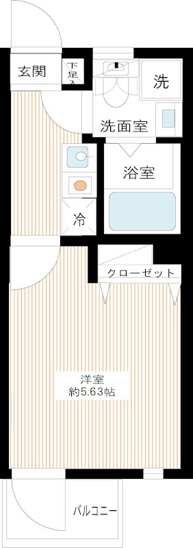 カーサ・コスタ富士見台 0202号室 間取り