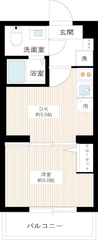 ベルシード板橋蓮根アンベリール 0208号室 間取り