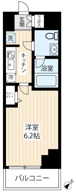 MAXIV横浜南DUE 0502号室 間取り