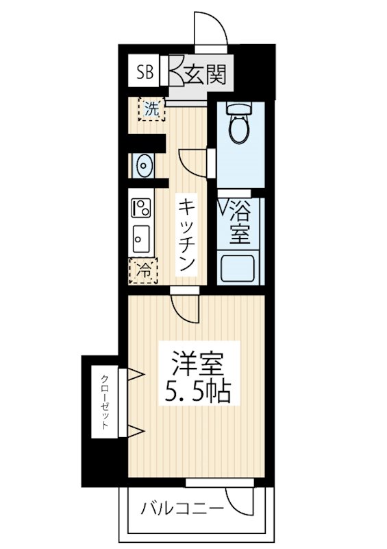 ＨＹ&rsquo;ｓ ＭＡＸＩＶ 立川錦町 0603号室 間取り