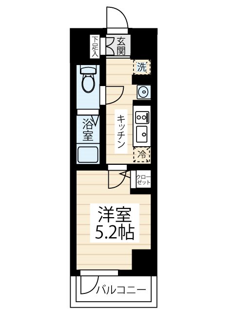 ＨＹ’ｓ ＭＡＸＩＶ 立川錦町 0404号室 間取り