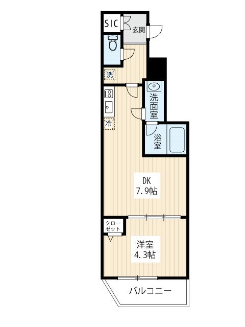 ハーモニーレジデンスＮＯＲＴＨザ・ガーデン 0101号室 間取り