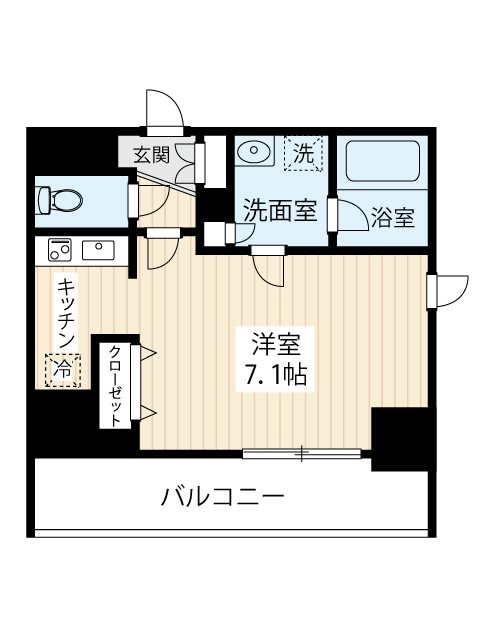 アンベリール西川口参番館 0203号室 間取り