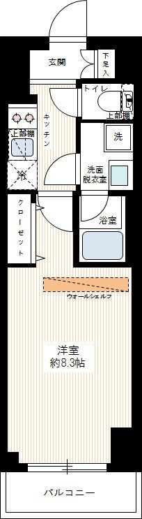 ブライズ亀戸ＤＵＥ 0408号室 間取り