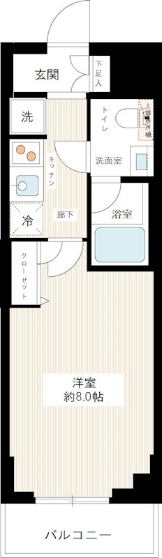 HY's crecer 清澄白河 間取り