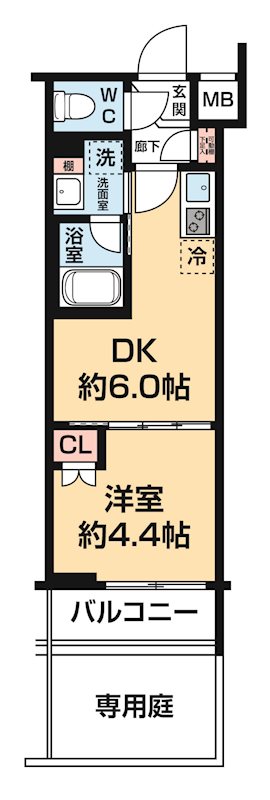 0101号室 間取り