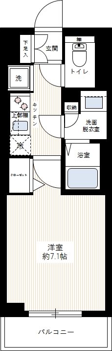 ＡＺＥＳＴときわ台 0202号室 間取り