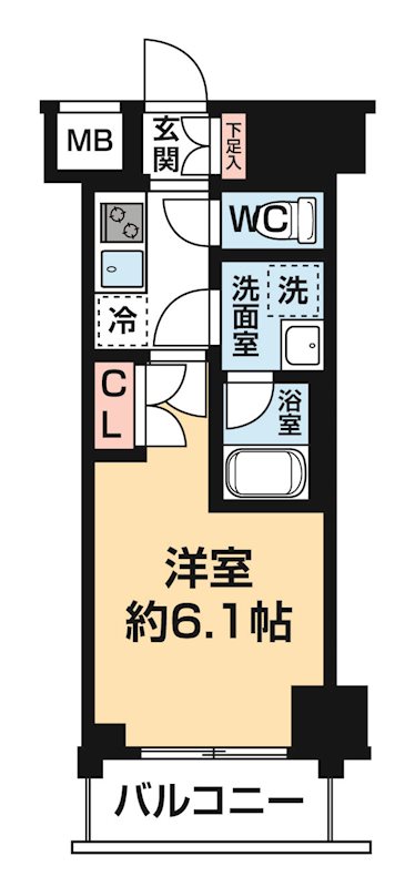 クラリッサ大通り公園 0403号室 間取り