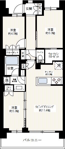 アーリアシティ一之江 間取り図