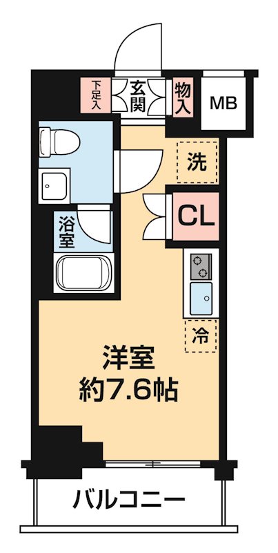 クラリッサ大通り公園 0406号室 間取り