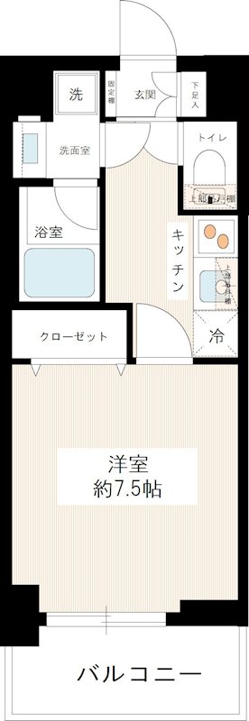エルフォルテ赤羽 0302号室 間取り