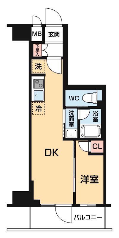 0502号室 間取り
