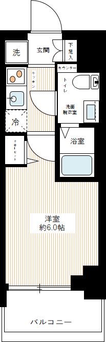ＡＺＥＳＴ青砥Ⅱ 0404号室 間取り