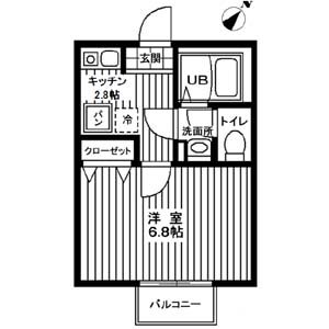 キャメル宮原Ⅳ 0202号室 間取り