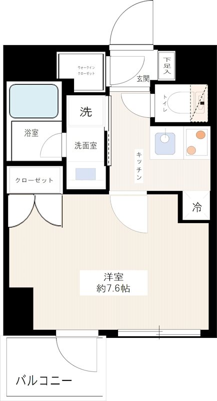 プレシャスハーモニー八王子 0812号室 間取り