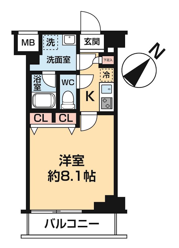 ＭＡＸＩＶ西川口ＳＣ 0106号室 間取り