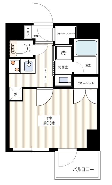 プレシャスハーモニー八王子 1013号室 間取り