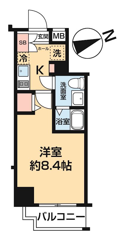 ＸＥＢＥＣ ＩＤ 浅草 0602号室 間取り