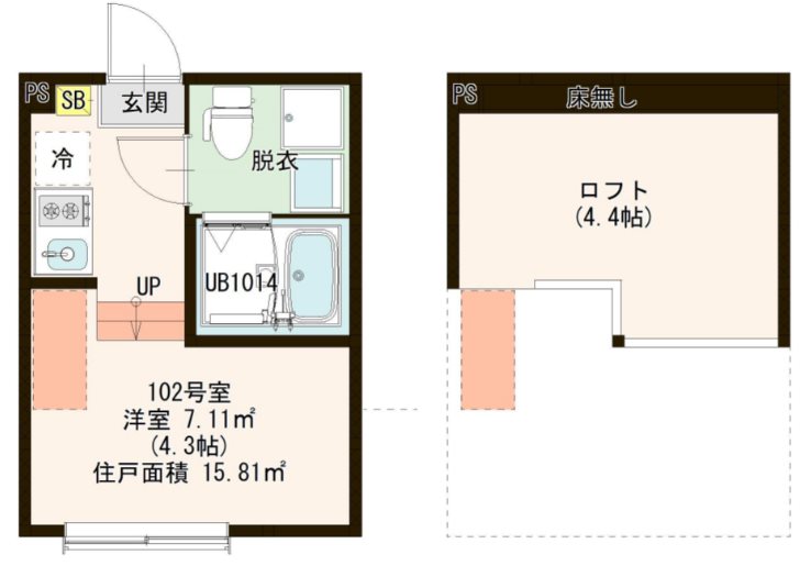 グラン竹ノ塚 202号室 間取り