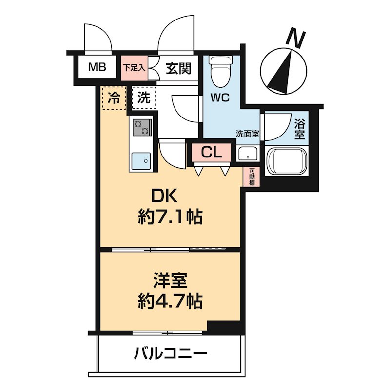 パティーナ蒲田 間取り図