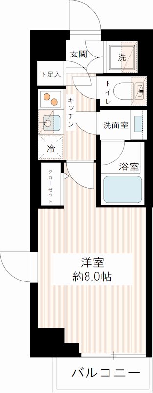 ＭＡＸＩＶ北千住 0507号室 間取り