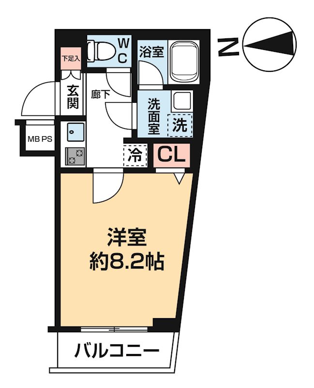 ＭＡ－ＲＯ羽田 0102号室 間取り