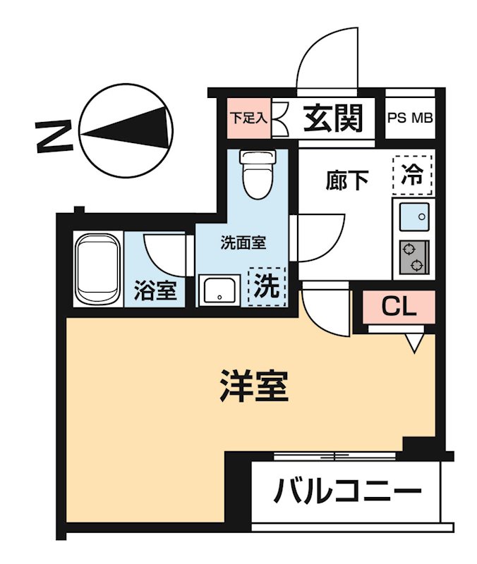 ＭＡ－ＲＯ羽田 0504号室 間取り