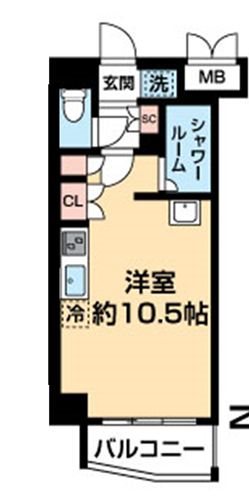 カスタリア尾山台 間取り図