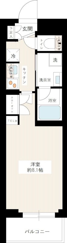 ジュイールパルフェ西新井 0406号室 間取り