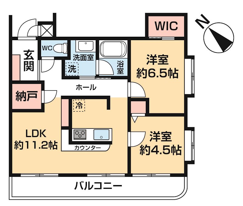 シルフィード東所沢 0303号室 間取り