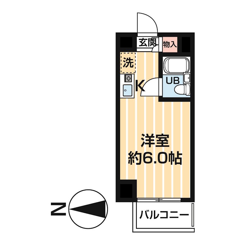 マイステージアムヒュゲル西落合 0210号室 間取り