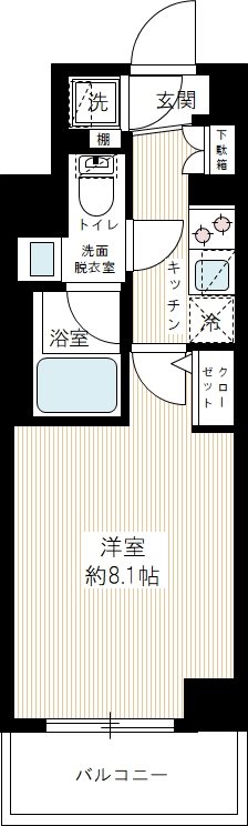 ＭＡＸＩＶ上板橋ＡＺ 0403号室 間取り