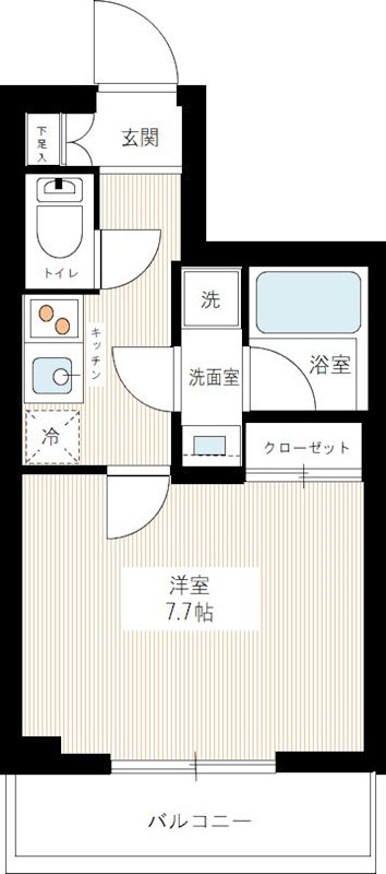 ＭＡＸＩＶ小竹向原 0107号室 間取り